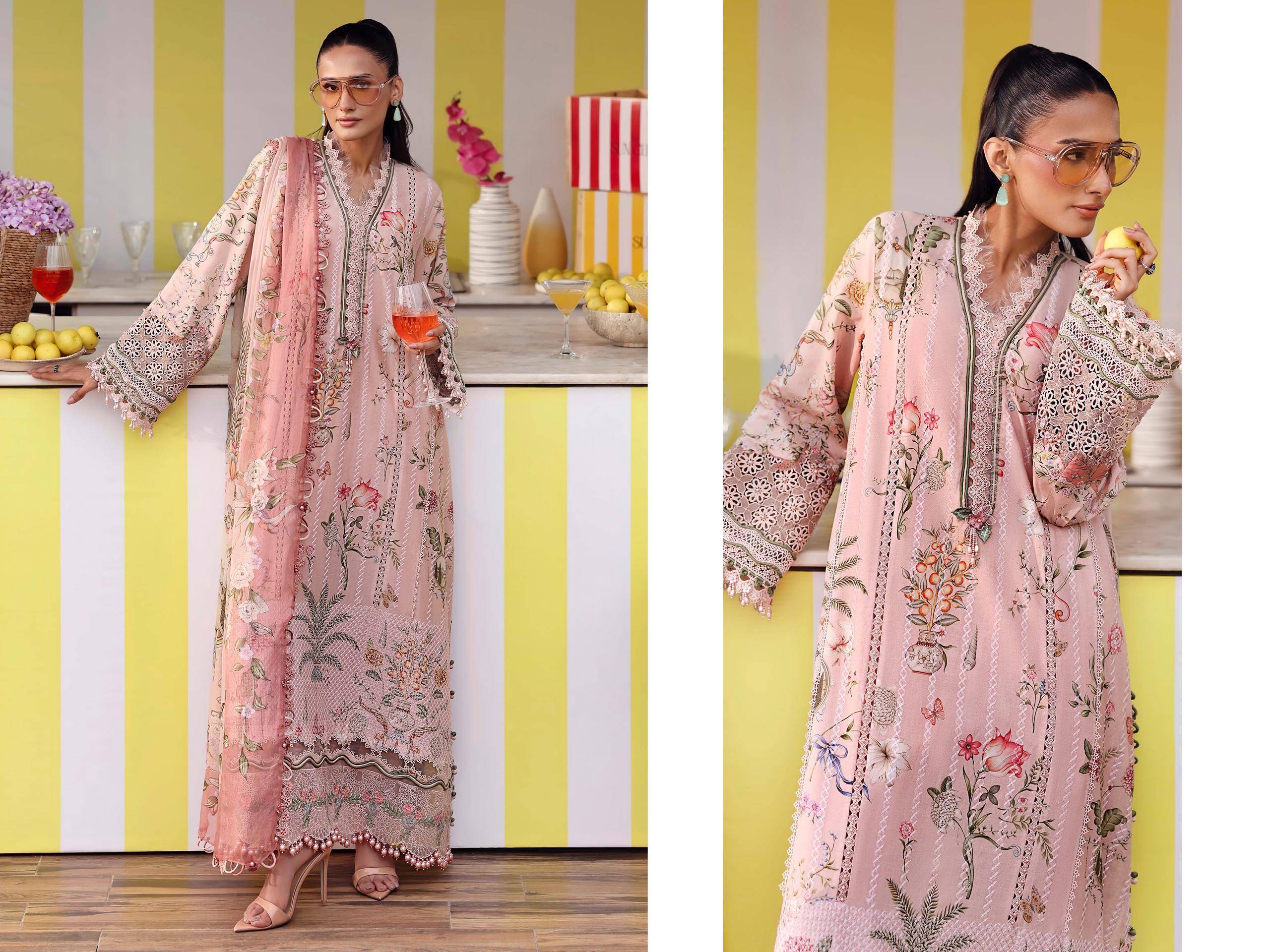 MARIA B. Mprint 25-7 by DEEPSY SUITS 2081 To 2088 Series Beautiful Pakistani Suits Wear Pure Cotton Dresses At Wholesale Price